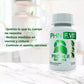 PHN F.VIT supplement bottle with text on a blurred background