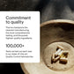 Thorne supplements on a stone surface with text about quality commitment.