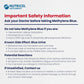 Safety information card for Methylene Blue supplement by Nutricel Supplements with important safety details.