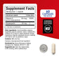Prevagen supplement facts label showing apoaequorin 20 mg vitamin D ingredients and 60 capsules per bottle