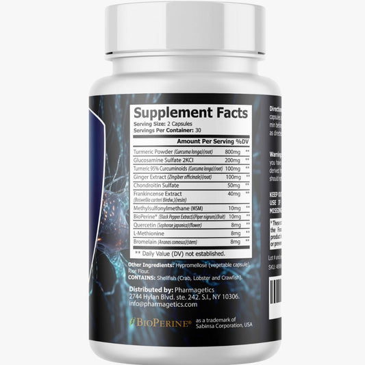 Supplement bottle with label showing 'Supplement Facts' on a white background