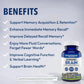 Bottle of Stonehenge Health Dynamic Brain supplement with listed benefits on a light gray background