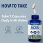 Supplement bottle labeled 'Dynamic Brain' with capsules and text on a light blue background