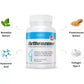 Bottle of Arthrozena dietary supplement with ingredients on a white background
