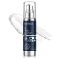 Face cream bottle with blue label on a white background